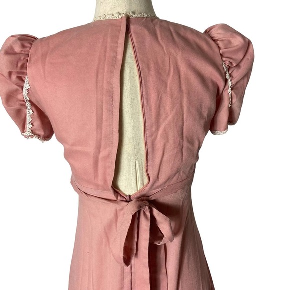 Vintage 1970s Prairie Dress Rivia XS - Picture 4 of 6